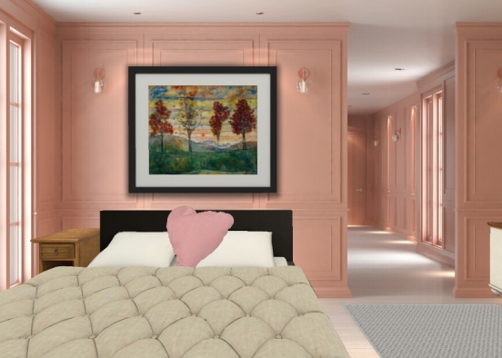 Disginger bed room Design Rendering