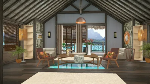 A nice summer living room