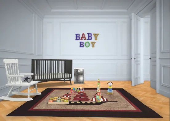 Baby boys room Design Rendering