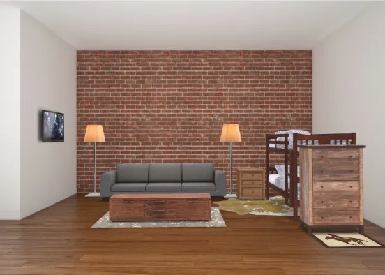 Charlotte and Victoria’s room Design Rendering