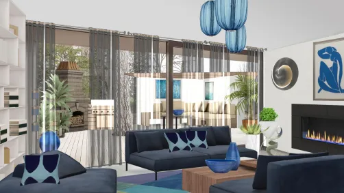 Blue living