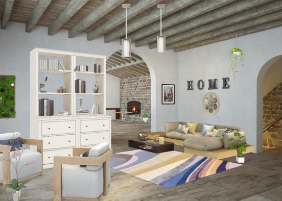 Soggiorno home skeet home Design Rendering