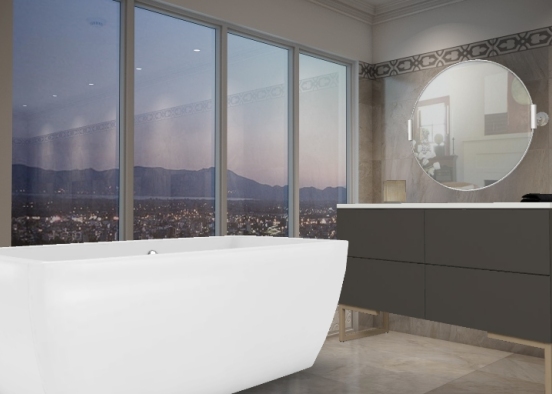 Baño con vistas IMPRESIONANTES Design Rendering