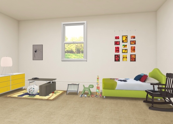 Toddler bedroom  Design Rendering