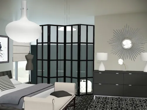 Modern Studio Bedroom With Walk In Closet