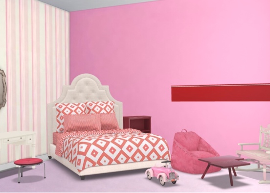 pink princess toddler room 😂💖 Design Rendering