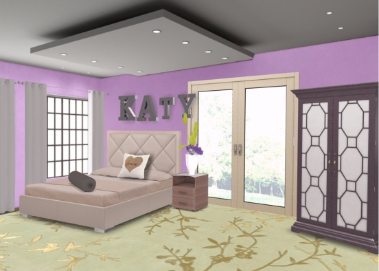 Katys room Design Rendering