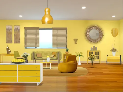 #1 Rainbow Room Yellow