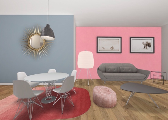 Pink and gray Design Rendering