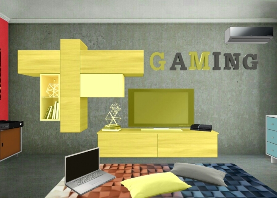 Gamer's room  Design Rendering