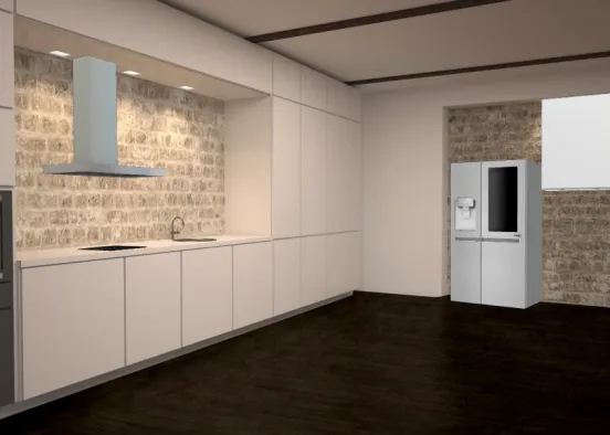 Modern Contemporary Kitchen Design Rendering
