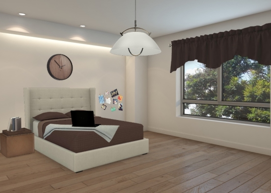 Camera da letto Design Rendering