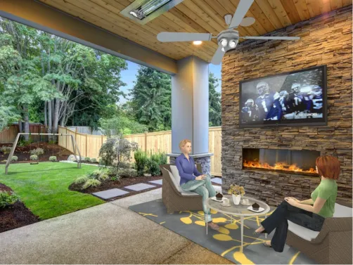 outside deck