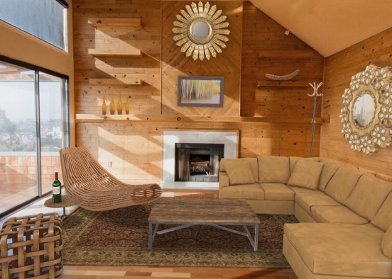 Log cabin Design Rendering