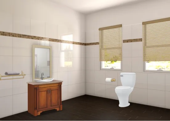 staff bathroom Design Rendering