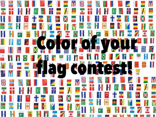 New contest!! Colors of your country’s flag!