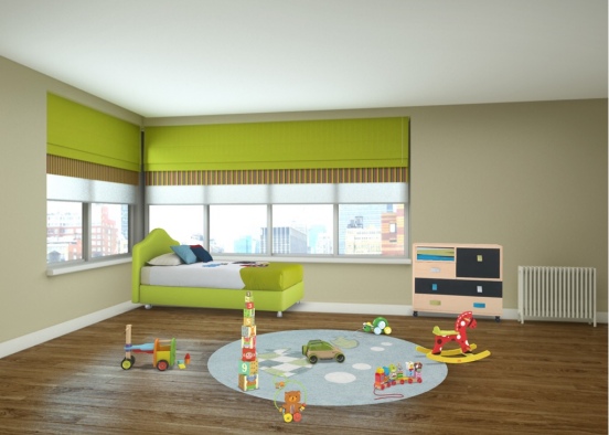 droom kinderen slaapkamer Design Rendering