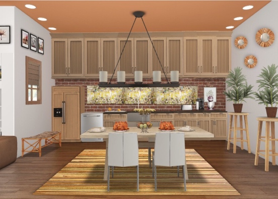 country kitchen 👩‍🍳  Design Rendering