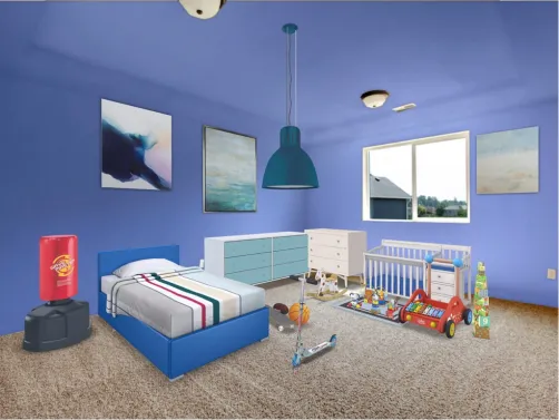 big brother and baby brother room