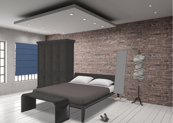 Fancy adult Bedroom Design Rendering