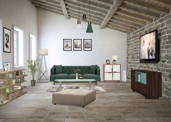 Living room ☺ Design Rendering