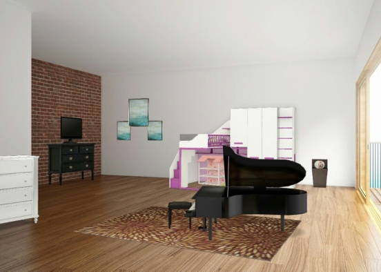 Lilly bed room Design Rendering