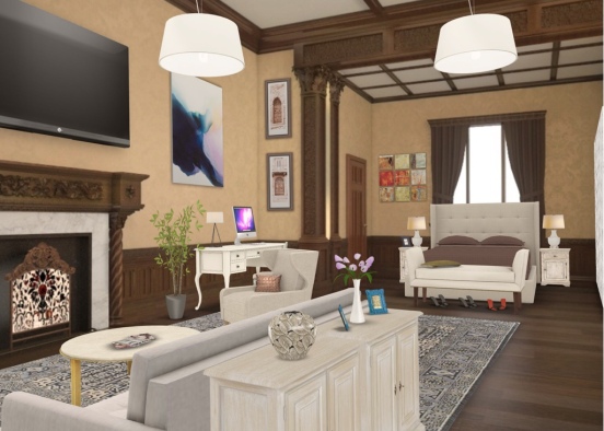 My france condo room Design Rendering