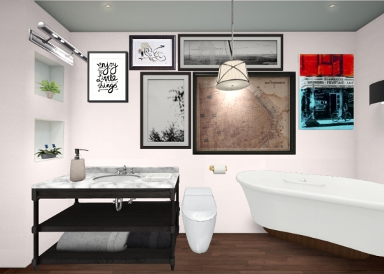Tumblr Bathroom  Design Rendering
