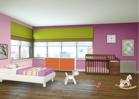 kids Room Design Rendering