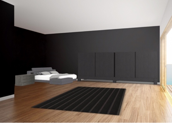 Goth Bedroom Design Rendering