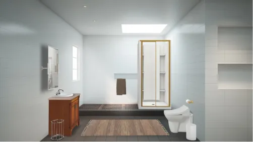 Baño minimalista