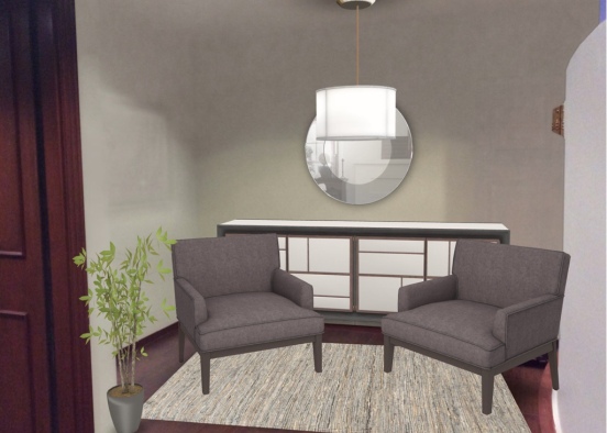 Small lobby with lamp with console 2 Design Rendering