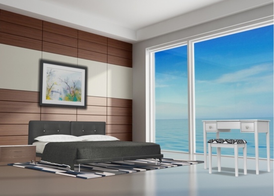 Bedroom near the ocean Design Rendering