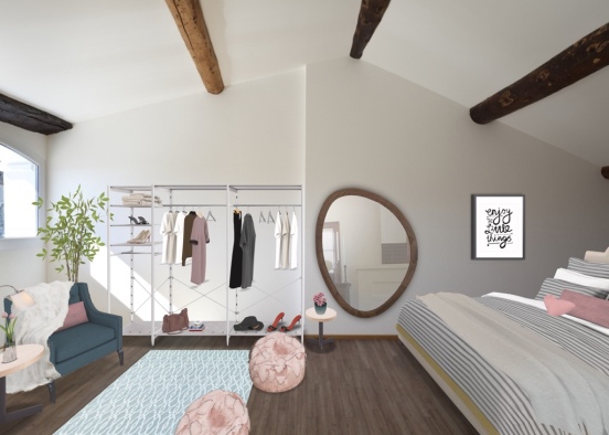 influencer bedroom 🌸 Design Rendering