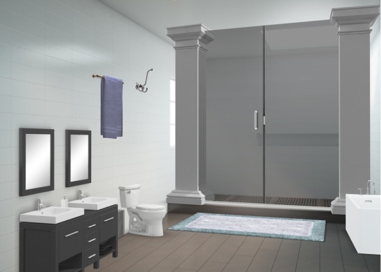 plain ol' bathroom Design Rendering