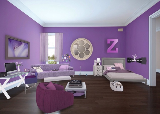 Cute teen room Design Rendering