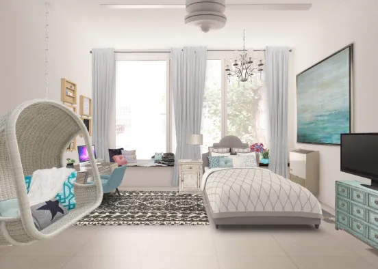 dreamy bedroom  Design Rendering