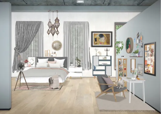 Charles and Emily’s room Design Rendering