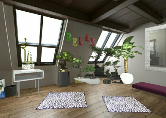 Yoga/Pilates space Design Rendering