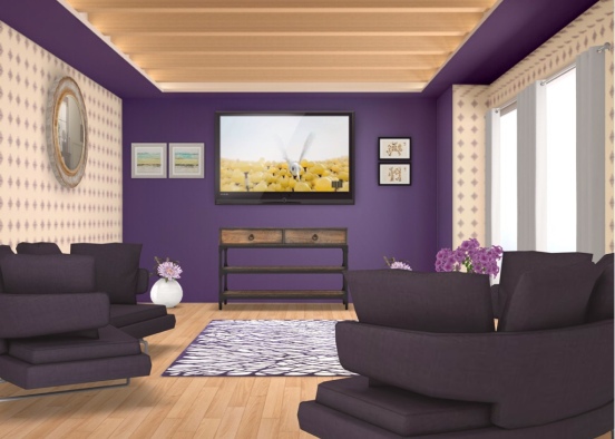 purple & cosy!  Design Rendering