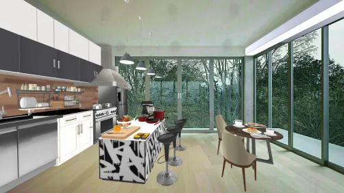 breakfast with nature 💛 modern kitchen      