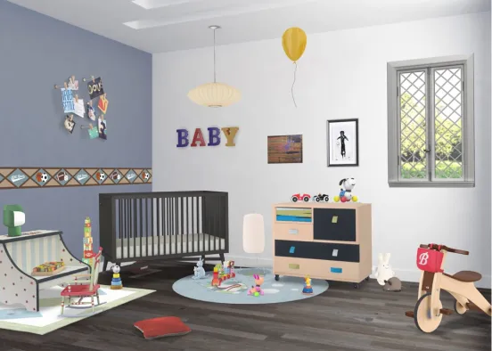 chambre pour bébé  Design Rendering