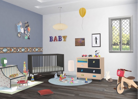 chambre pour bébé  Design Rendering