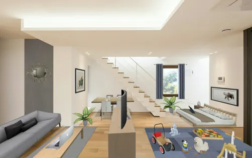 Un pequeño apartamento en el que no se ve la cocina para alquiler