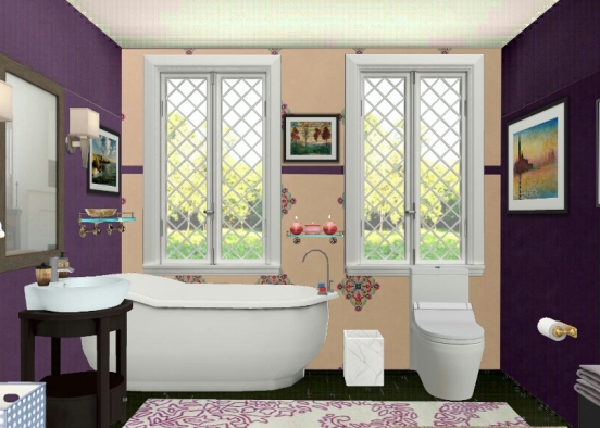 Guest bathroom  Design Rendering