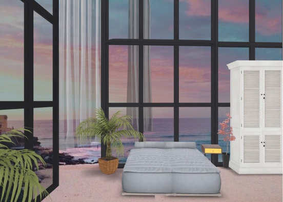 Oceanside bedroom Design Rendering