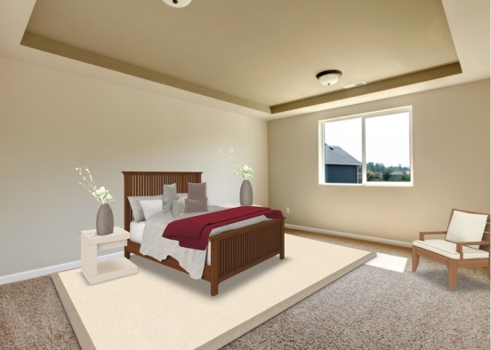 normal bedroom Design Rendering