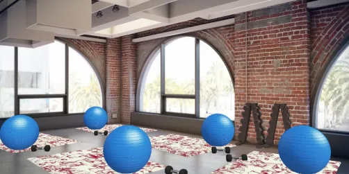 Pilates , yoga e academia 