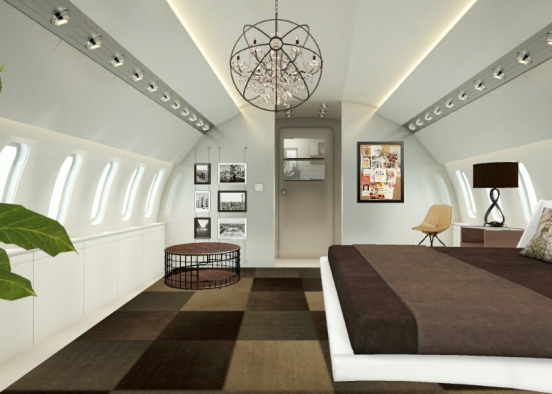 Private Jet suite Design Rendering