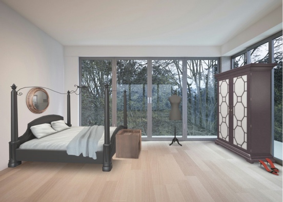bedroom for mother  Design Rendering